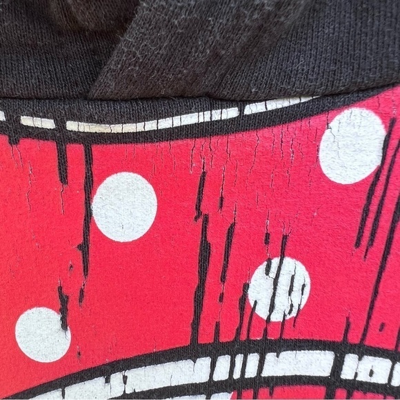 Disney Parks For The Love of Minnie Hooded Sweatshirt Women’s XL Mouse Ears Bow - Picture 13 of 13
